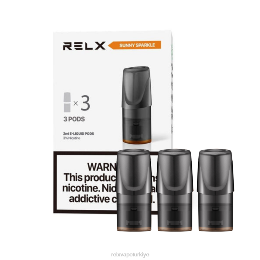 RELX Elektronik Sigara Fiyat - RELX Classic kapsüller 22F0131 güneşli ışıltılı-turuncu soda