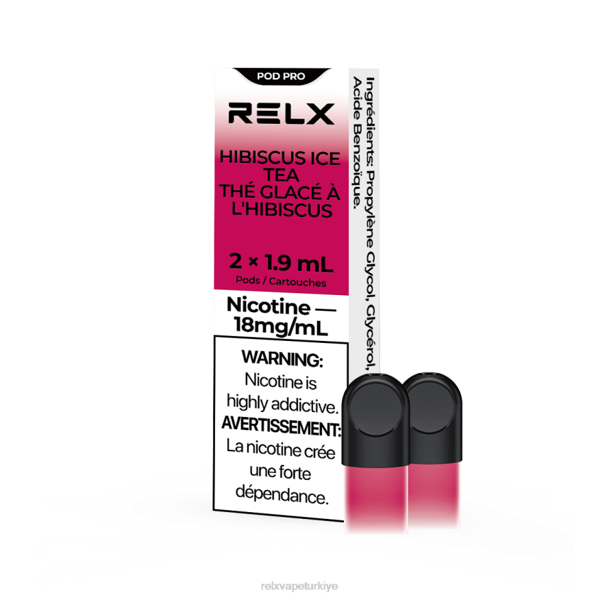 RELX Istanbul - RELX pod pro - 2 bölme 22F015 ebegümeci buzlu çay