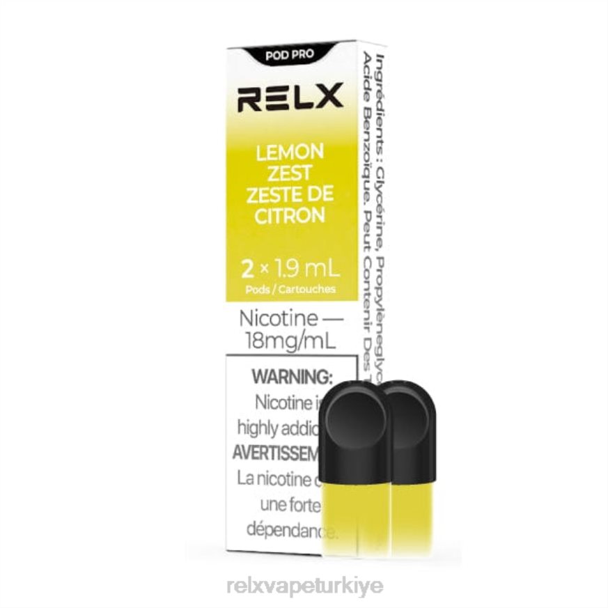 RELX Pod Fiyat - RELX pod pro - 2 bölme 22F019 limon kabuğu rendesi