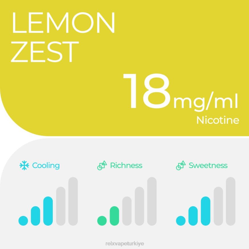 RELX Pod Fiyat - RELX pod pro - 2 bölme 22F019 limon kabuğu rendesi