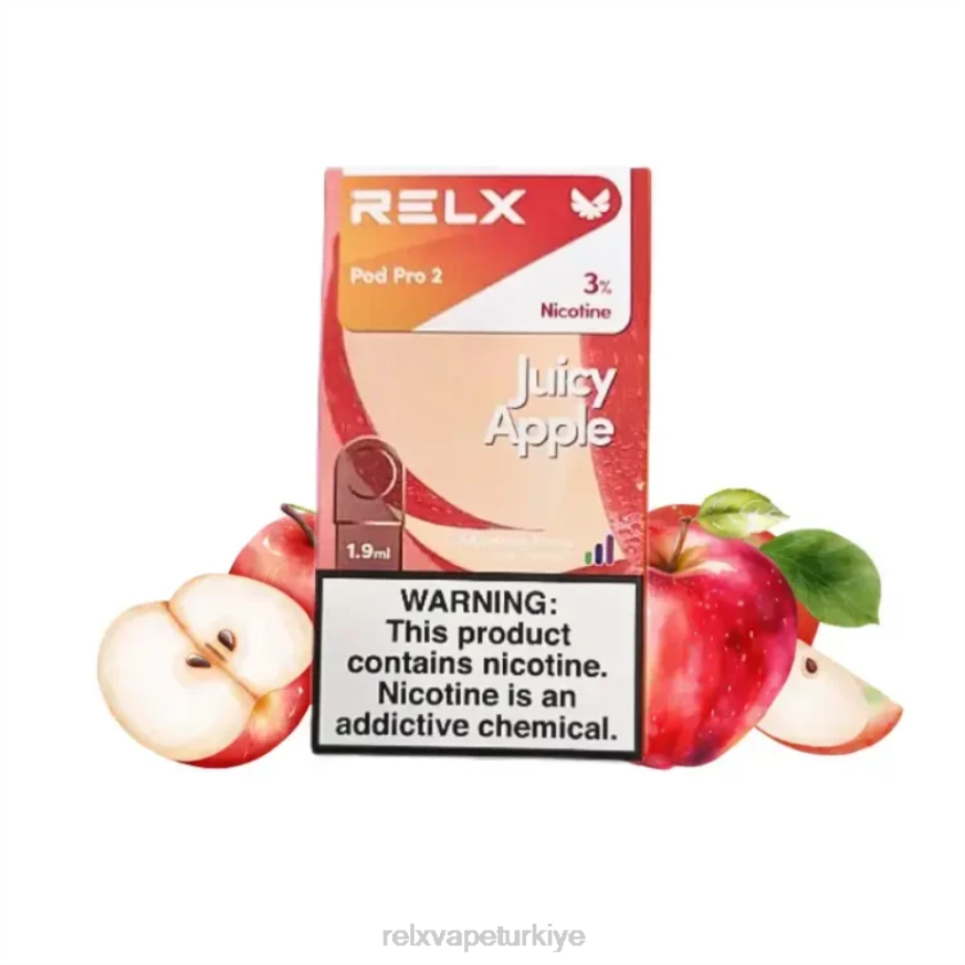 RELX Vape Ankara - RELX pod pro 2 - 3 bölme 22F095 sulu elma