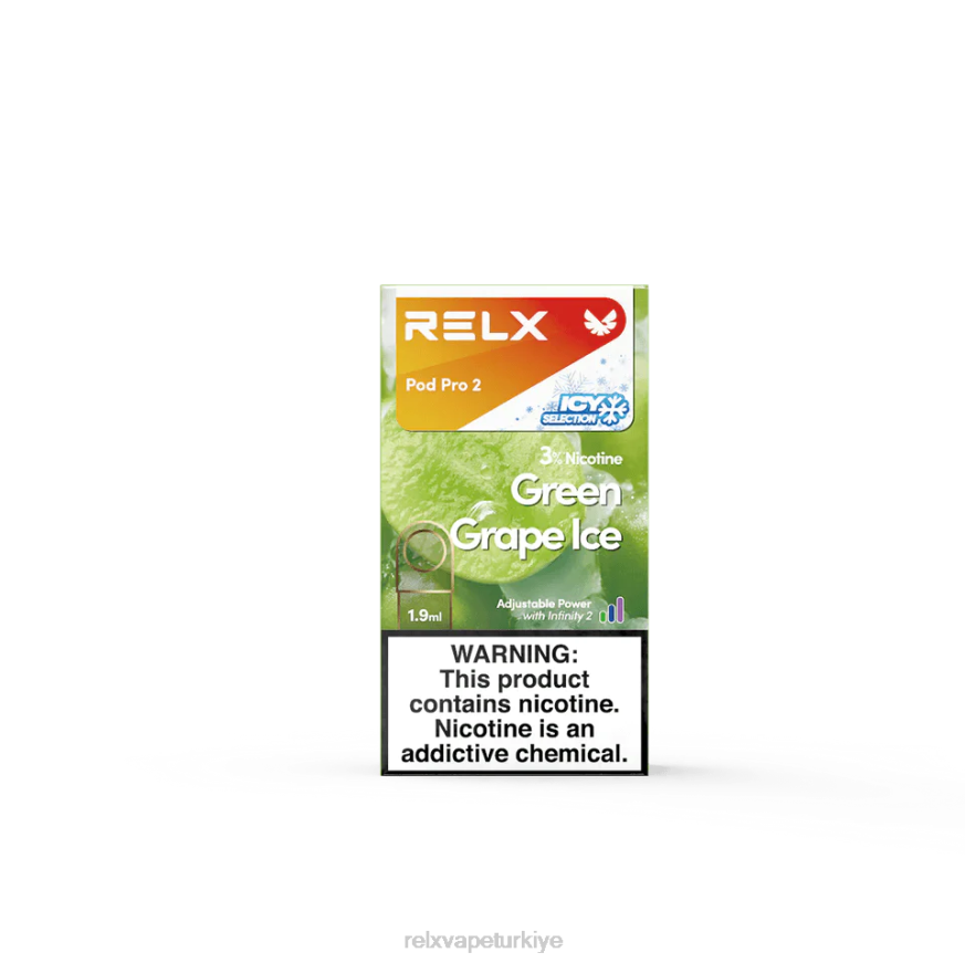 RELX Vape Shop - RELX pod pro 2 - 3 bölme 22F0118 yeşil Üzümler