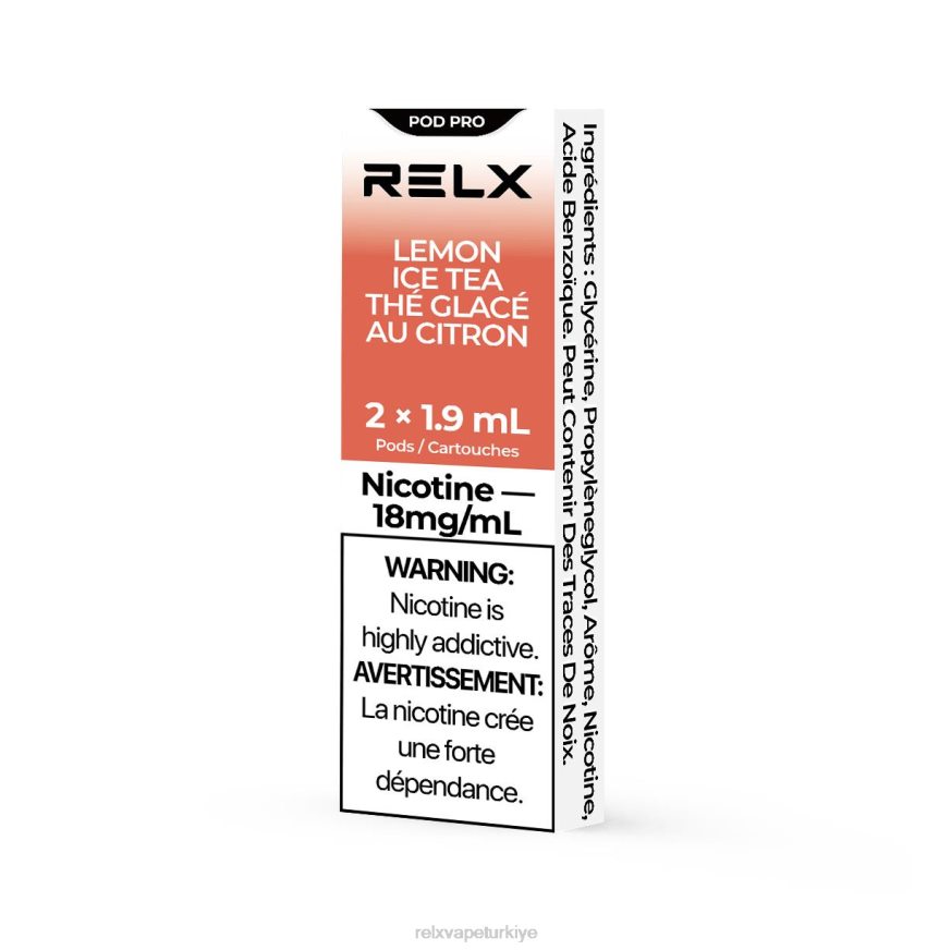 RELX Vape Türkiye - RELX pod pro - 2 bölme 22F012 limonlu buzlu çay