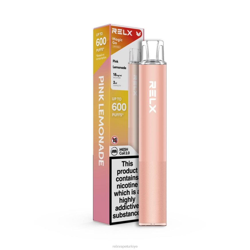 RELX Elektronik Sigara - RELX MagicGo ga600 22F044 pembe limonata