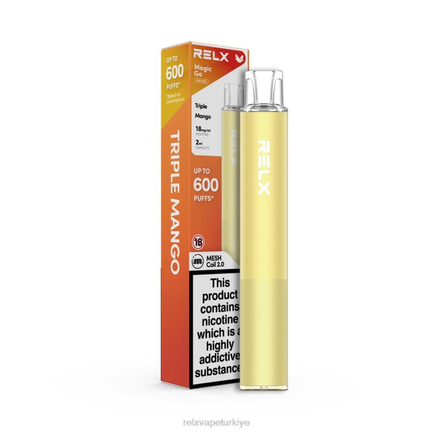 RELX Vape Pod - RELX MagicGo ga600 22F047 üçlü mango
