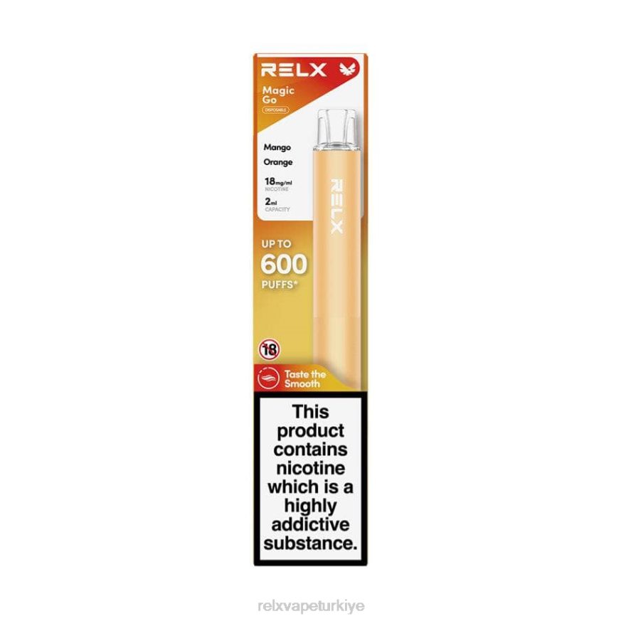 RELX Vape Shop - RELX MagicGo ga600 22F038 mango portakalı