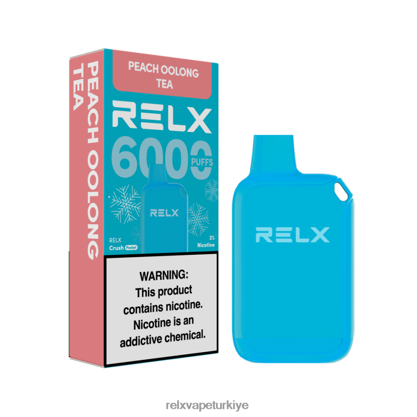 RELX Elektronik Sigara | şeftali oolong çayı RELX Crush Pocket 6000 buzlu L0ZT4210