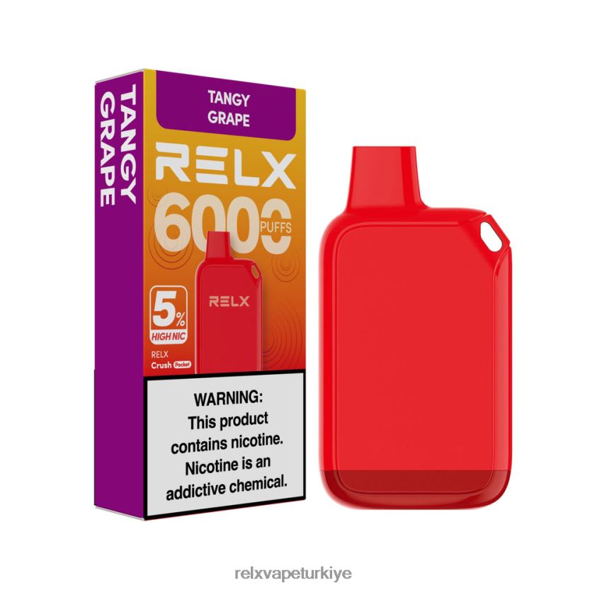 RELX Vape Shop | keskin üzüm RELX Crush Pocket 6000 %5 yüksek nic L0ZT4227