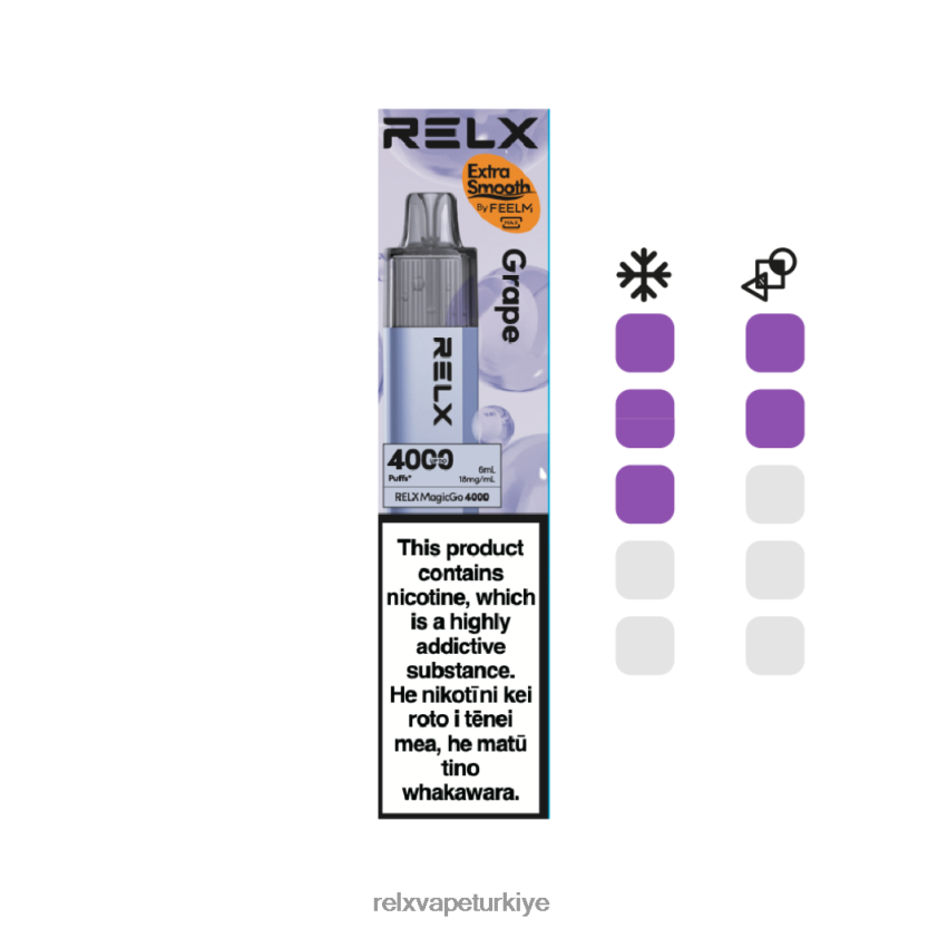 RELX Vape Shop | üzüm RELX MagicGo 4000 tek kullanımlık vape L0ZT426