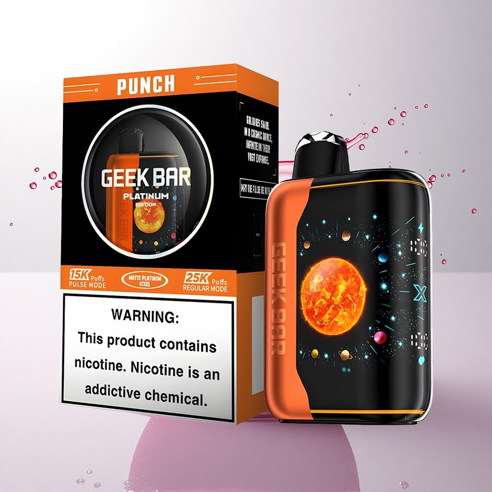 GEEK BAR Platinum Edition 25000 Puffs Punch Çift Örgül Nikotinli