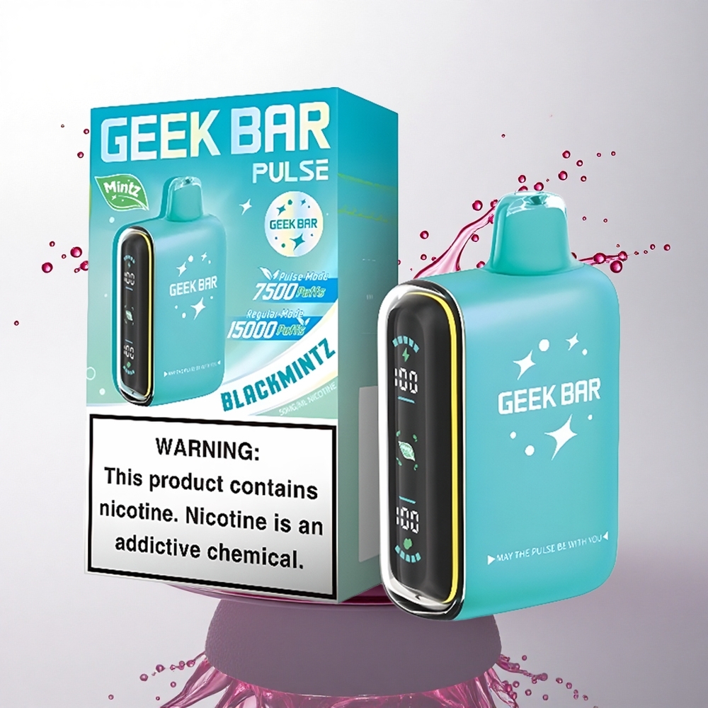 GEEK BAR Pulse 15000 Puffs Mintz Baskı 16ML Nikotin %5 650 mAh