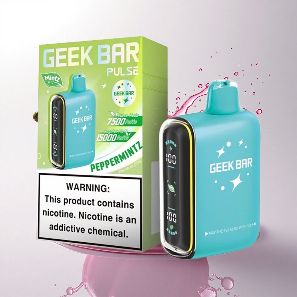 GEEK BAR Pulse 15000 Puffs Mintz Baskı 16ML Nikotin %5 650 mAh
