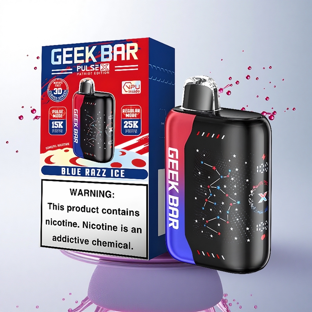 GEEK BAR Pulse X 25000 Puffs Yurtsever Sürümü 18mL Önceden Doldurulmuş Nikotinli