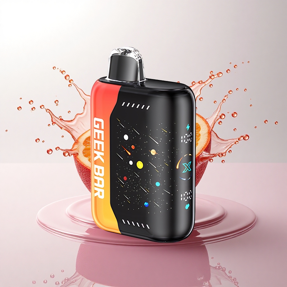GEEK BAR Pulse X 42K Puffs Meteor Edition Turuncu Ejderha 820mAh Çift Örgül Bobin Nikotinli