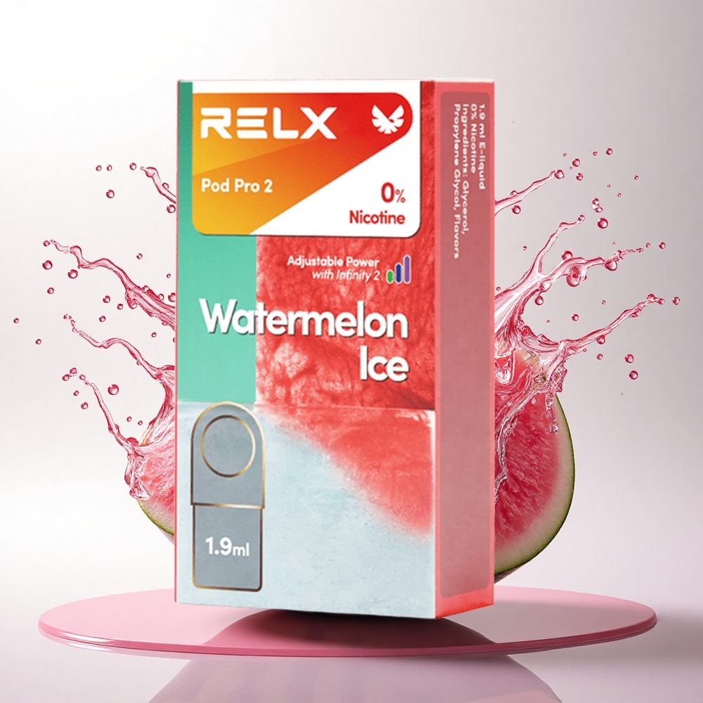 Relx Pod Pro 2 Vape Device Karpuz Buzu 0mg/ml 1.9ml Eco/Smooth/Boost Modlu 2'li Paket