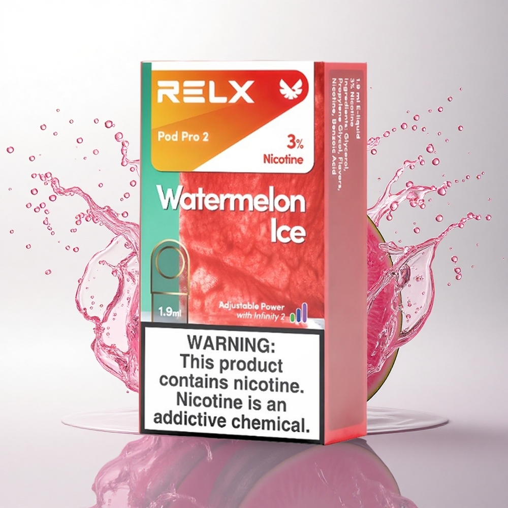 Relx Pod Pro 2 Vape Device Karpuz Buzu 30mg/ml Nikotin 1.9ml 3 Voltaj Ayarı