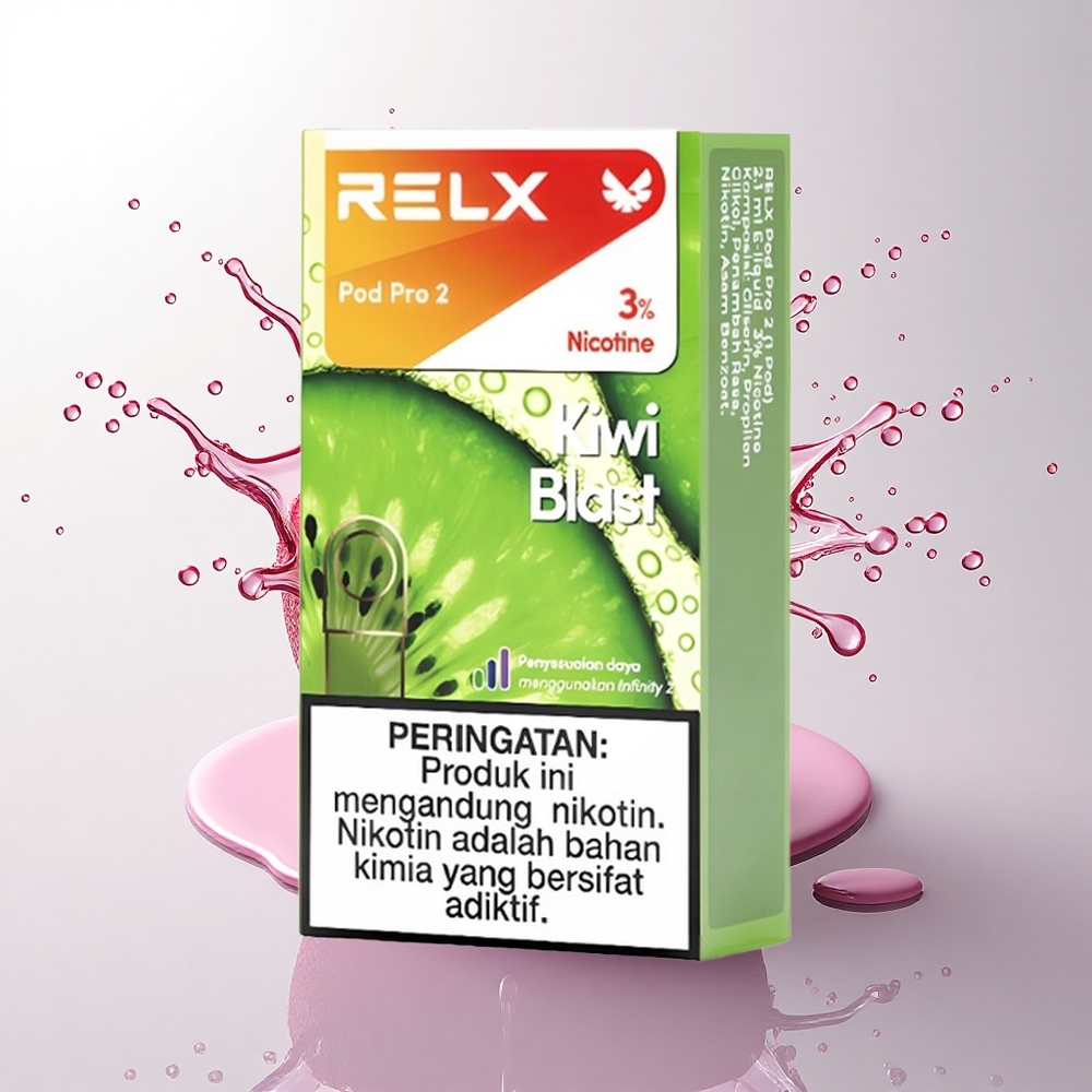 Relx Pod Pro 2 Vape Device Kivi Patlaması 30mg/ml Nikotin, 1.9ml, 3 Voltaj Modu