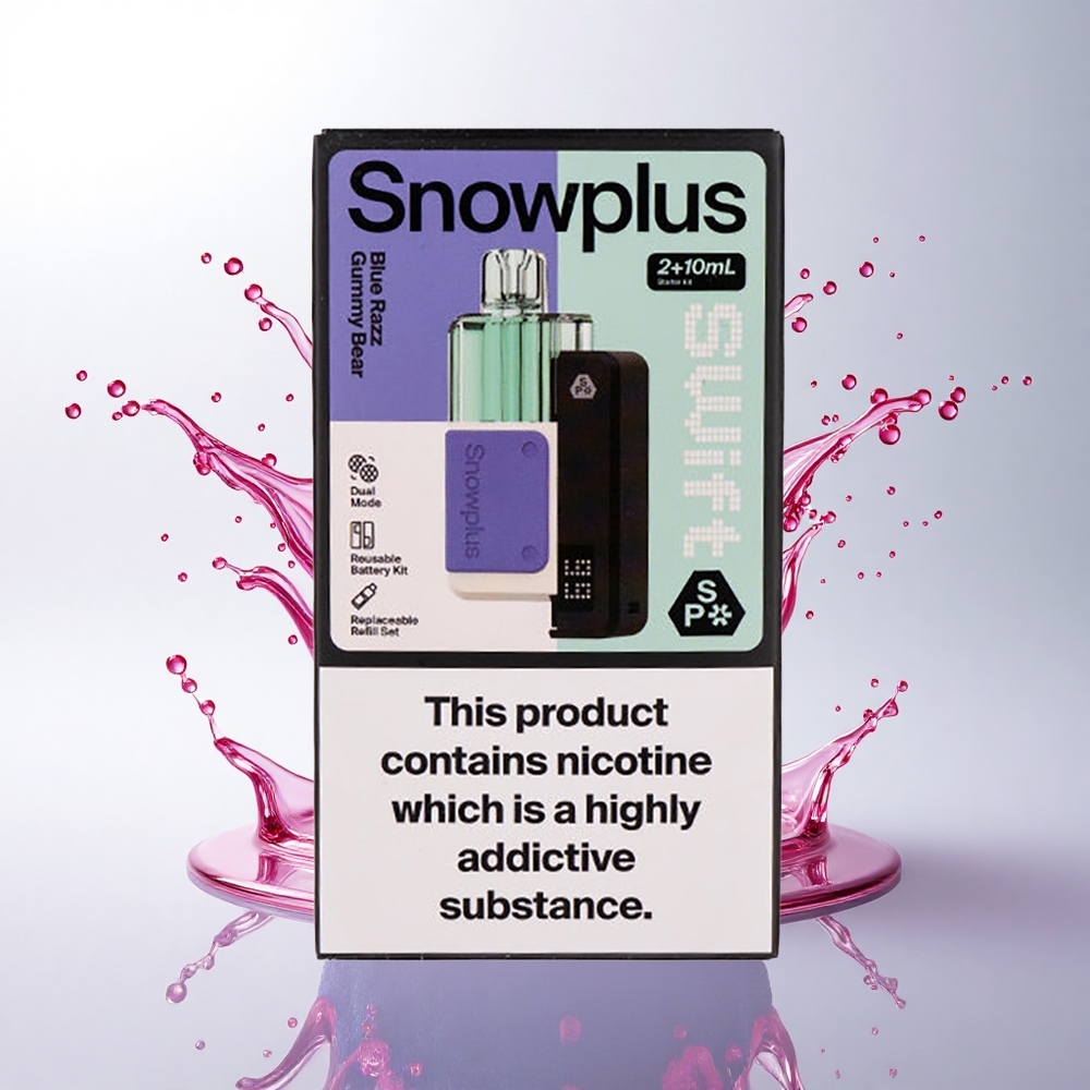 Snowplus Swift 5000 Puffs Mavi Ahududu Jelibon Dual Mesh 2% Nikotin 1000 mAh